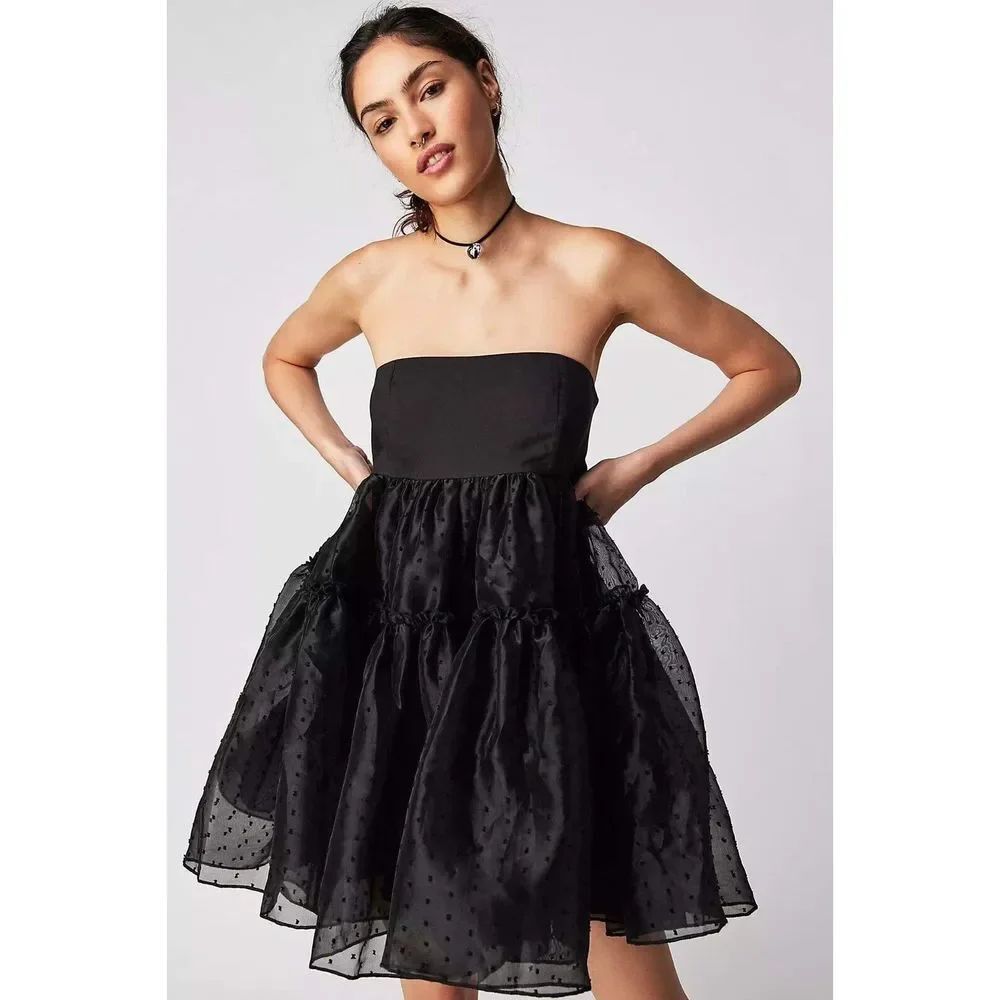 Free People Theo Summer Puff Mini Dress